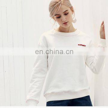 LAITE H2025 High Quality Women Embroidery Casual Sweatshirts Women Crew Neck Sweatshirts Pullover photo-5