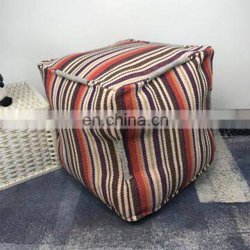 Indian Multi Ottoman Pouf Bohemian Decorative Ottoman Pouf Cover photo-4