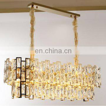 2020 lamp teardrop-shaped black metal crystal pendant chandelier lamp