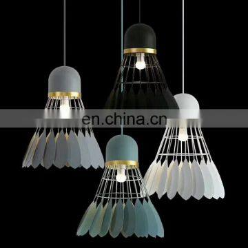 Badminton Shape Pendant Light European Style Design Holiday Indoor Decorative Metal Hanging Lighting for Home Decor photo-6