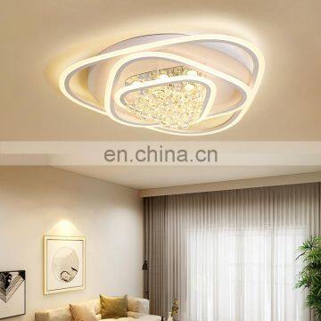 New Design Modern Acrylic Hotel Dimmable With Luxury Crystal Led Ceiling Light photo-3