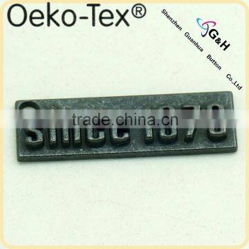 metal embossed logo plate