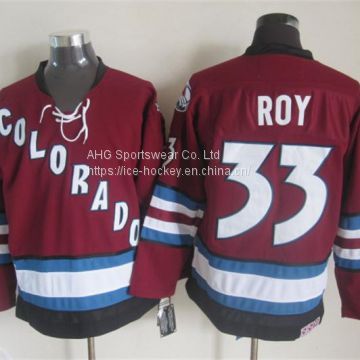 Colorado Avalanche #33 Roy Throwback Red Jersey