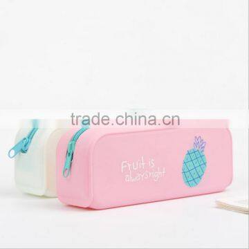 2016 clear custom wholesale pencil case for teenagers with zipper