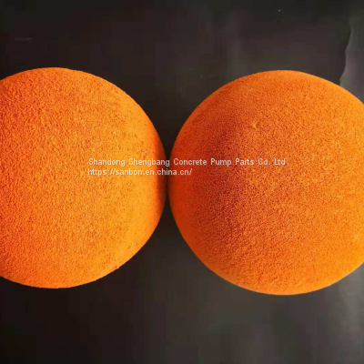 DN125 5inch Concrete Pump Cleaning Sponge Balls made in China
