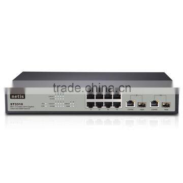 netis 8FE+2 Combo-Port Gigabit Ethernet SNMP Switch