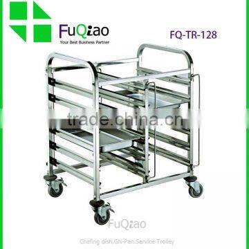 Factory Price High quality metal hotel room service trolleys , cleaning service trolley , rack trolley