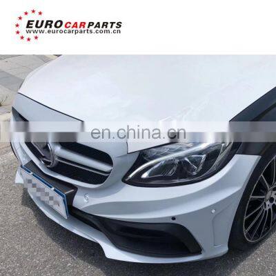 2019 C class w205 C63 front bumper for W205 C200L C300 C63 high quality PP body kit 2014 to 2019 year