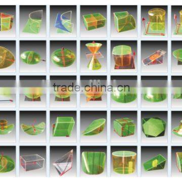 35pcs high School Acrylic solid Geometry Models set