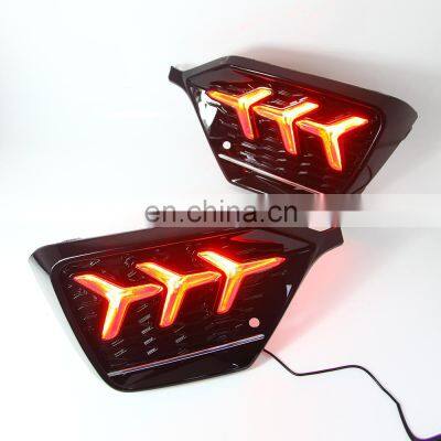 3 Function LED Rear Bumper Brake Light Rear Bumper Reflector Light Assembly Tail Light for Honda Civic 2020 photo-2