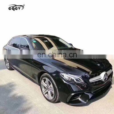High Quality PP Material AG E63 Stye Body Kit for Mercedes Benz E Class W213 Front Bumper Rear Bumper and Side Skirts