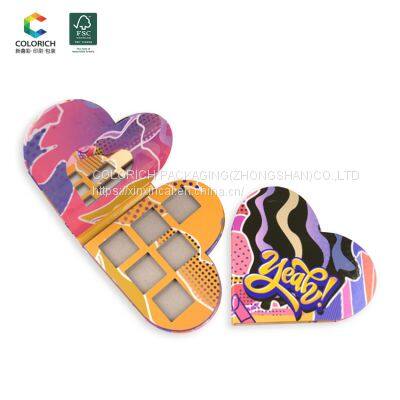 Customized Private Label USA Logo Makeup Empty Eyeshadow Palette America Empty Packaging Big Eyeshadow Palette High Pigment photo-4