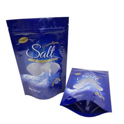 Resealable Heat Seal Foil Bath Salt Packaging / Himalayan Salt Bag With Window photo-5