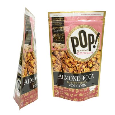 Stand up foil zip top custom printed biodegradable food grade mylar bag