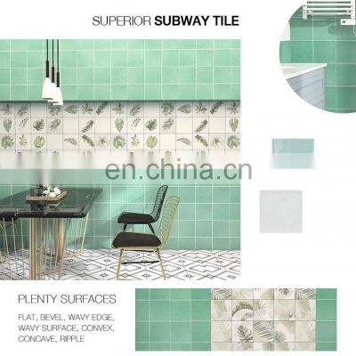 Foshan JBN 200x200mm Plain White Color Cheap Brick Subway Porcelain Ceramic Tiles for Wall C620001 photo-4
