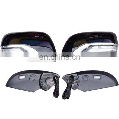 Car Accessories Mirrror cover  with LED for Land Cruiser LC200 UZJ200 GRJ200 2008-2018 ABS material black/withe color