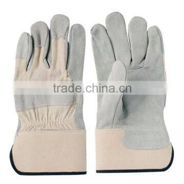 AB grade leather safety working gloves with CE standard