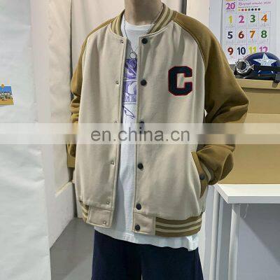 New Year Christmas Embroidered Mens Clothing Satin Coat Custom BomberJackets Zip Up Winter Jacket