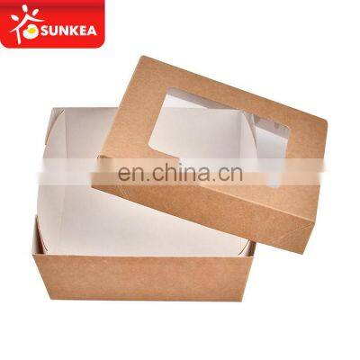 Custom printed take away cupcake paper packaging cake box