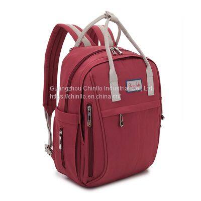 Fashion Korean Canvas Backpack Latest Style Durable Anti Theft Bag Multi Foldable Cheap Pregnant Mother Backpack CLG18-1673 photo-3