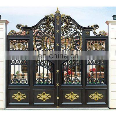 Decorative latest high quality wrought iron main gate design