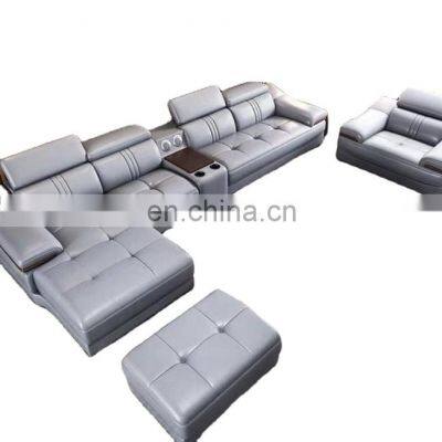 Factory Luxury Classic Home Furniture Corner Recliner Fabric Sectional Living Room Sofa Set