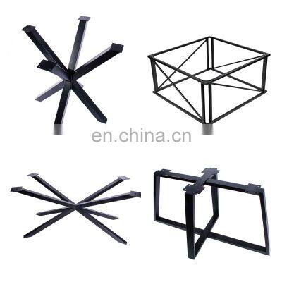 Country Style cross-bonding Metal Steel Dining Table Legs table base Office Computer Desk table base