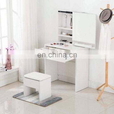 Wooden mirror furniture dressing table