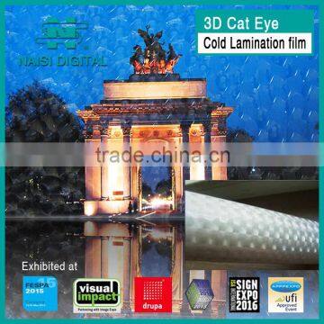 PVC Photo 3D Cold Laminating Film with cat eye effect                        
                                                Quality Choice