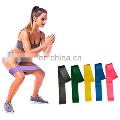 amazon hot sell rubber train band exercise elastic bands for women