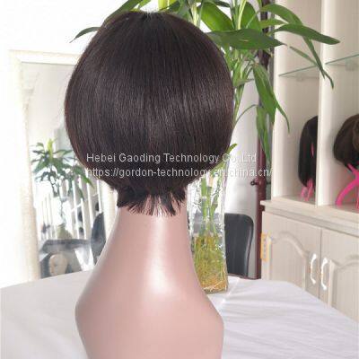 High Quality Natrual Color Short Human Hair Wig Wholesaler photo-3