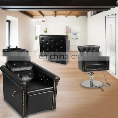 styling mirrors stations set pink saloon chairs Hair salon shampoo  equipment and furniture package