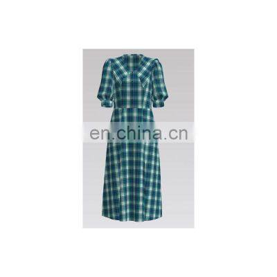 High Quality poplin 100% Cotton Material Twill check yarn dyed Fabric