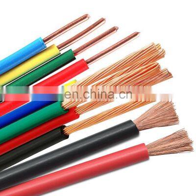 Electrical Wires/Electric Cable  0.5mm 1.5mm 2.5mm 4mm 6mm 10mm 16mm Copper Conductor Electric Wire