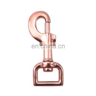 Metal D Ring Rotatable Spring Spiral Buckle Handbag Hook Pet Dog Leash Hook photo-3