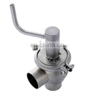 Sanitary Stainless Steel Manual L Type Divert Single Seat Valve