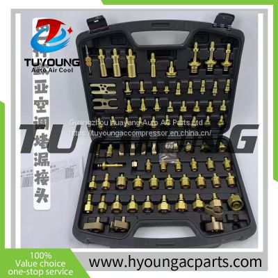 auto ac system test tool/81 sets car ac maintenance leak detection tools all European and Asian models