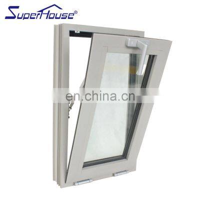 Superhouse Cheap House Windows for Sale Florida Miami-Dade Hurricane Approved Export Aluminum Tilt&turn Window