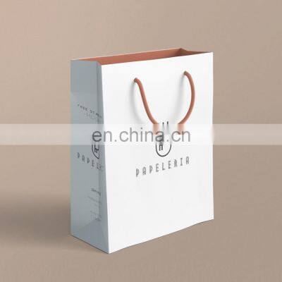 Free Samples OEM Manufacturer High Quality Food Grade Customized Printing Logo Takeaway White Kraft Paper Shopping Bags for Food photo-4
