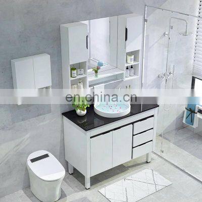 40 Inch Luxurious Bathroom Vanity Cabinet Combo Mirror Cabinet and Faucet Single Sink photo-2