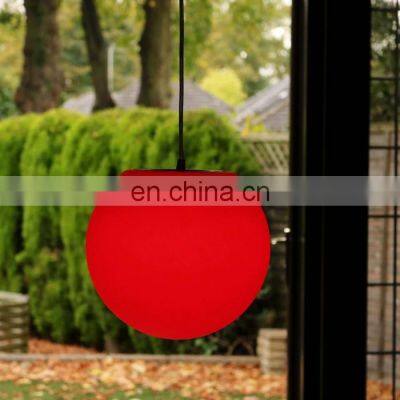 Solar Charging Garden Outdoor Plastic Pendant Hanging Ball Sphere Lights Lamp photo-3