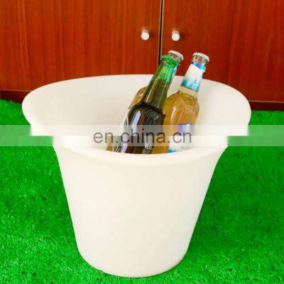 secchiello ghiaccio led High Quality KTV Bar Party Aero-pot Bar Holiday Lighting Cooler Box Plastic LED Ice Bucket