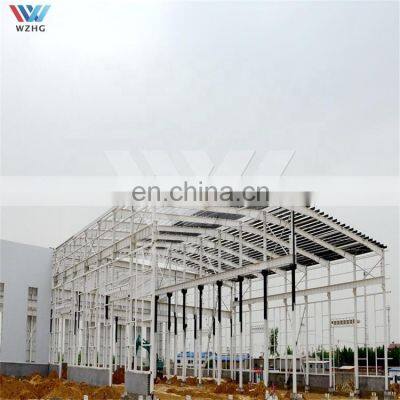 WZH low cost modular electric motorcycle european prefab warehouse with shelves