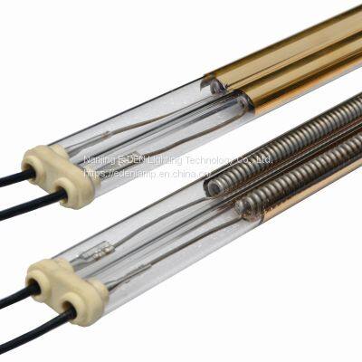 Powerful Medium Wave Infrared Element Energy Saving Quartz Golden Reflector Infrared Element
