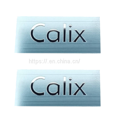 Custom corrosion plate metal LOGO plate Stainless steel nameplate aluminum asset plate silk screen advertising logo plate