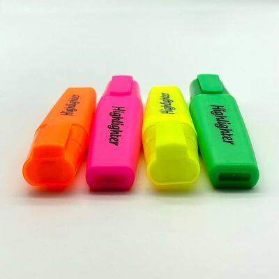 China Oem Custom Cheap Highlighter Marker Low Moq Macaron Pastel Colors Mini Square Highlighter Pen Set photo-2