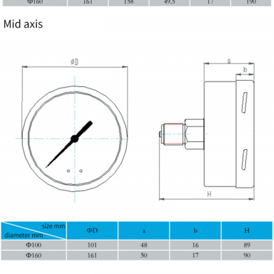 Stainless Steel High Pressure Capsule Pressure Gauge photo-5