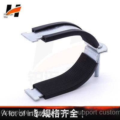 P-type Pipe Clamp, Galvanized P-type Pipe Bundle With Rubber Pad, Anti-seismic P-type Clamp, Thickened Shockproof Pad Pipe Manufacturer photo-3