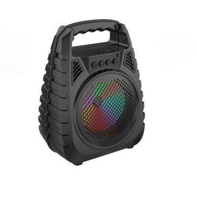 Speaker Supplier Outdoor Portable Karaoke Mic Home Wireless Blue Tooth Speakers With Led Light BT Speakers