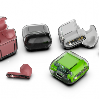 Wireless Earphone Low Latency Transparent Tws BT Earbuds With Wireless Charging Case photo-6